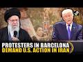 “We need attack…”: Protesters in Barcelona demand U.S. military intervention in Iran