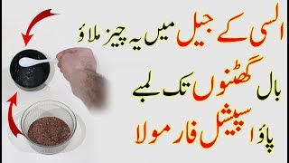 Flax Seeds For Hair Growth In Hindi || How To Grow Long Hair Fast || Flax Seeds Benefits