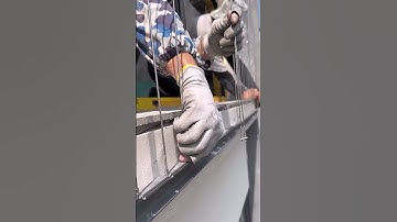 Installation process of balcony solid core anti theft net #goodtools #shorts #viralvideo