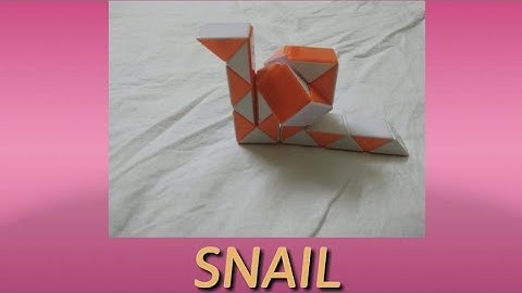 || How to make Snail with Snake Cube || Cubical Art