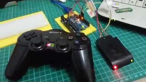 PS Stick With Arduino Uno Connected