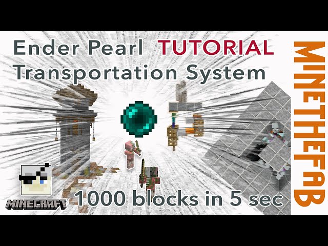 3 Simple Ender Pearl Elevators - Minecraft Tutorial 