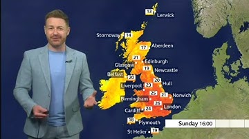 BBC Weather forecast : For many of us a dry warm and sunny with a few showers in the forecast.