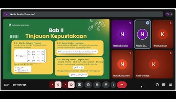PENERAPAN RANTAI MARKOV DALAM PEMILIHAN BIDANG SKRIPSI DI PRODI MATEMATIKA FMIPA UNTAN 2017-2019