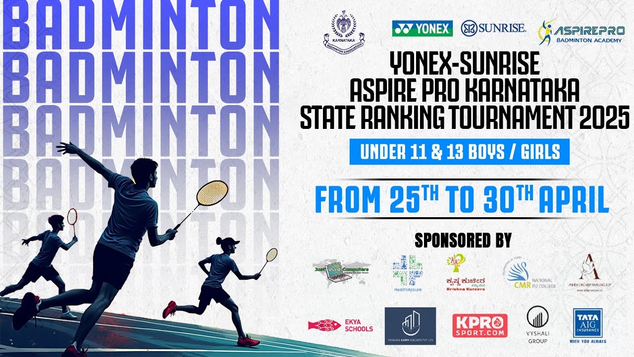 Finals | Under 13 | Yonex Sunrise AspirePro State Ranking Badminton ...