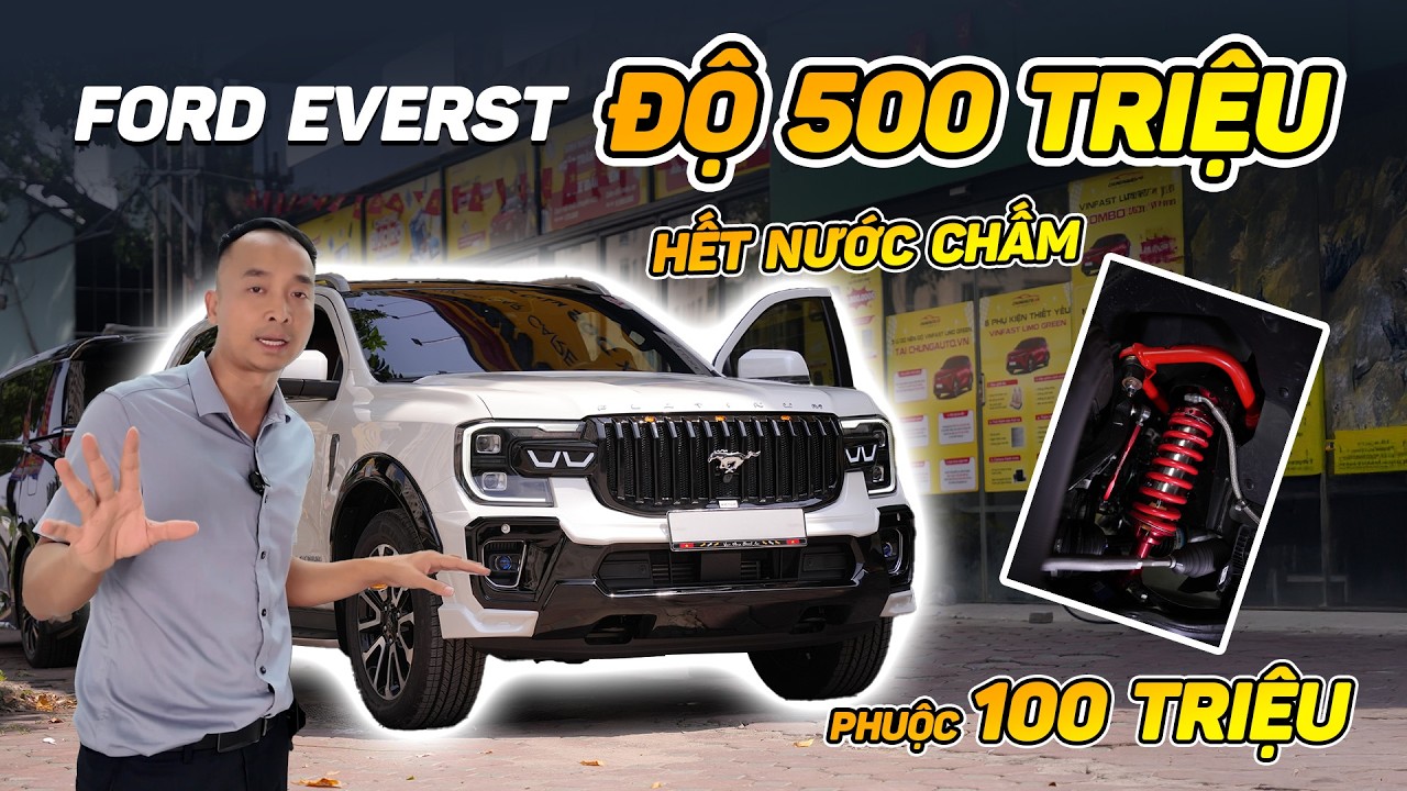 Ford Everest cực ăn chơi: độ 200 củ hết nước chấm, cực ngon của bác chủ chịu chi #chungautolongbien