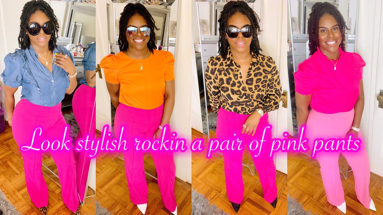 How to style pink pants 7 outfit ideas 