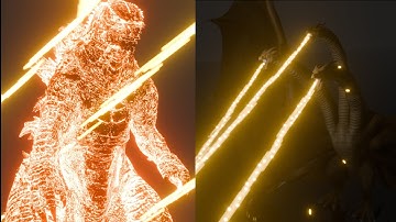 Thermonuclear Godzilla VS King Ghidorah (NUCLEAR PULSE!) Blender