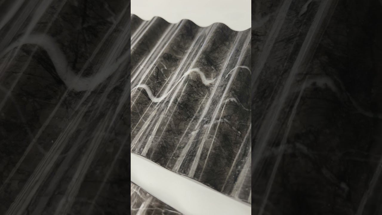 Enjoy masterful craftsmanship of exquisite marble wavy pattern!