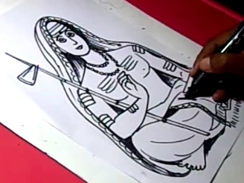 How to draw Adi Shankaracharya