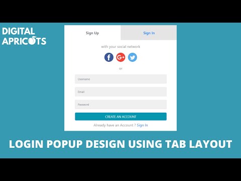 Tabbed Signin Signup Popup Form: Responsive Bootstrap 4 Login Modal Design using HTML/ CSS