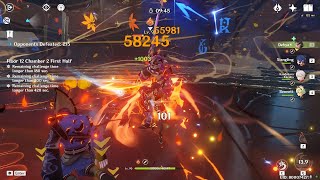 Dehya C6 mono pyro test in Abyss
