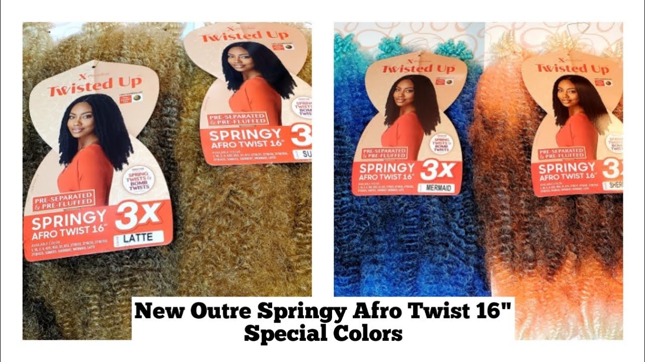 outre springy afro twist colors