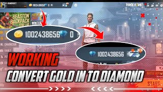 How to convert Gold in to diamond in freefire With Config Very Easy Method screenshot 3