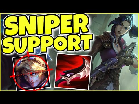 CAITLYN SUPPORT SNIPES THE ENEMY WITH THIS DEADLY BUILD