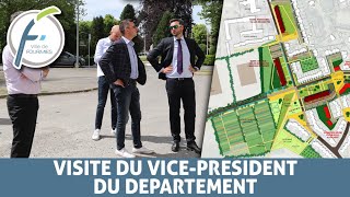 Visite de Jean-Noël Verfaillie, Vice-Président du Département du Nord, à Fourmies
