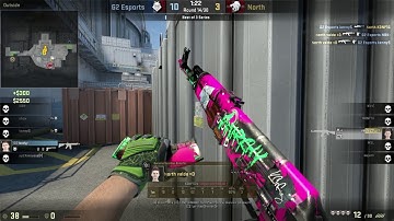 North valde 1v3 NO ARMOR ACE Clutch vs G2 Nuke @ EPICCENTER 2017