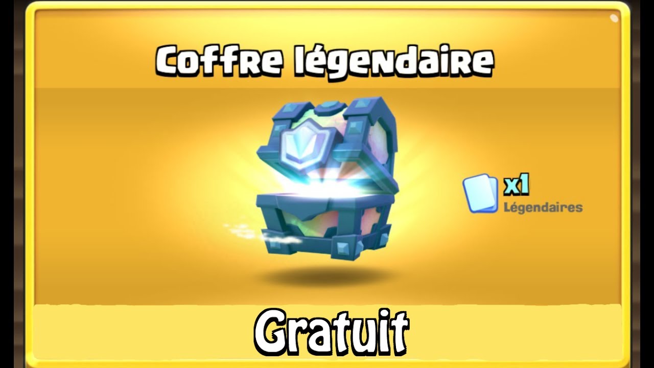 Comment avoir un coffre légendaire ! CLASH ROYALE - YouTube