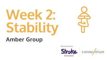 Stroke recovery exercises - Amber group - Week 2 Stability