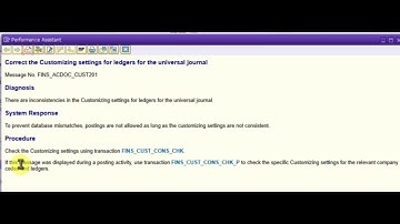 Corrigeer de aanpassingsinstellingen voor grootboeken voor het universele journaal - FINS_ACDOC_C...