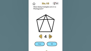 brain out game chapter level 16 | how many triangles are in a pentagram?