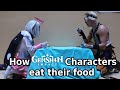 How Genshin Impact Characters Eat Their Food