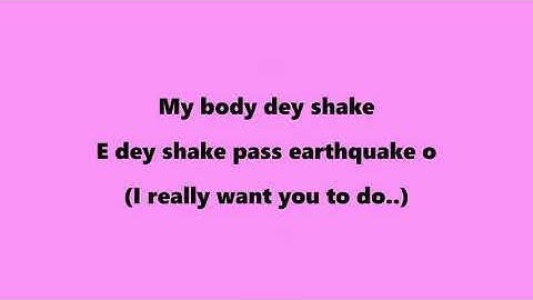 Yemi Alade  - Shake (Lyrics) feat Duncan Mighty