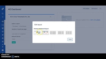 AIO Timesheets for Jira: Dashboard Gadget