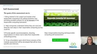 What is Behind the Responsible Computing Self-Assessment?