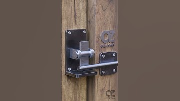 Best simple automatic sliding gate latch #design_idea