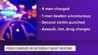 4 men charged with beating a man unconscious at Mississippi Valley Fair on Saturday
