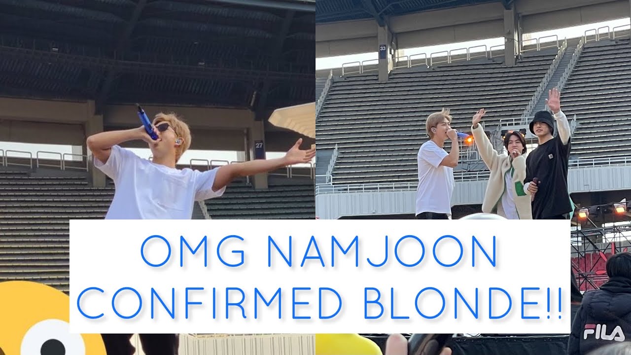 1. Namjoon's Dirty Blonde Hair Transformation - wide 7