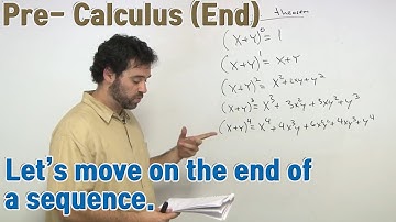 Let’s move on the end of a sequence - End (Pre-Calculus)