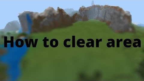 how to easily clear area in minecraft pe with structure block