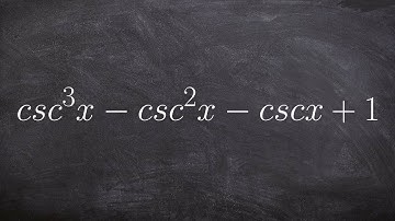 How to use factoring by grouping to simplify a trig expression