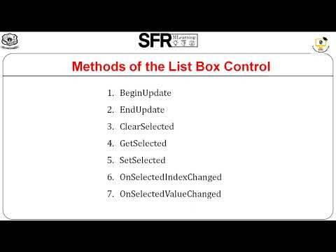 Listbox control in VB NET by Ms.A.Nandhini, Assistant Professor of Computer Science(SF)