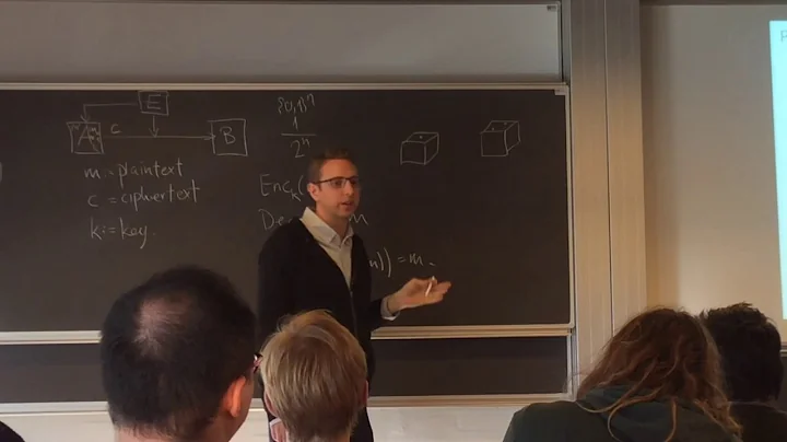 Student Colloquium: An Introduction To Modern Cryptography
