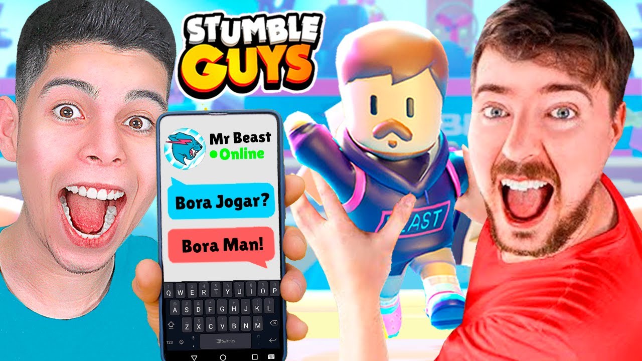 🔴AO VIVO😎MR BEAST VOLTOU + SALA PERSONALIZADA - STUMBLE GUYS COM  INSCRITOS #rumo10k 