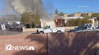 2 dead, 3 injured after mobile home fire in north Valley