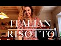 RELAXING ITALIAN RISOTTO IN A COZY COUNTRY KITCHEN IN TUSCANY, ITALY