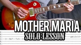 Slash - Mother Maria Solo Lesson (With Tab)