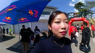 2018年4月8日開催の「モトジムカーナ」会場内を360度カメラで撮ってみました！