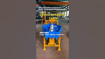 Gemini shaking table Gemini Type Wet Concentrating Table