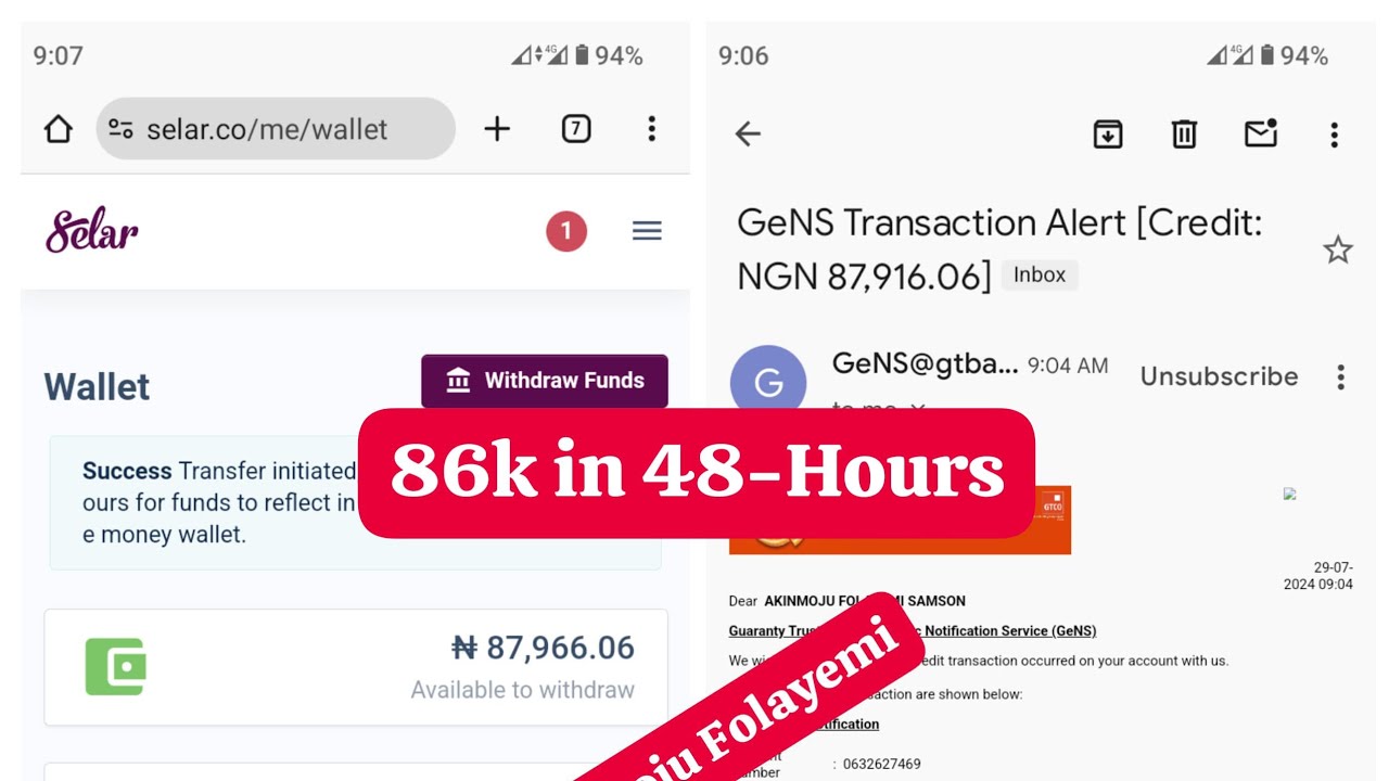 HOW TO WITHDRAW YOUR MONEY FROM SELAR - YouTube