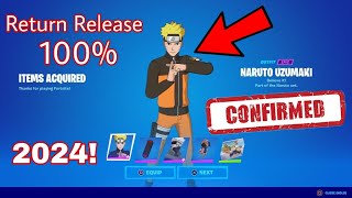 NARUTO SKINS RETURN RELEASE DATE IN FORTNITE ITEM SHOP CHAPTER 5 2024!