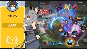 TOP 1 Sasuke Uchiha in JUMP: Assemble with Builds #sasukeuchiha #jumpassemble