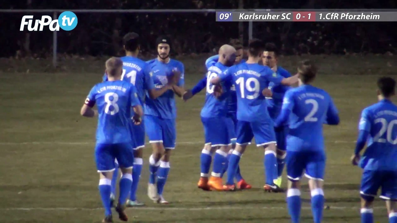 TOR 0-1, 9. Minute, Karlsruher SC - 1.CfR Pforzheim am 22.2.2017