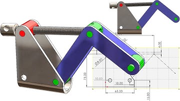 Mechanism 49 |SolidWorks Tutorial: screw to hammer /lift mechanism