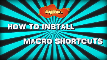 AGMA.IO-How to install macro shortcuts