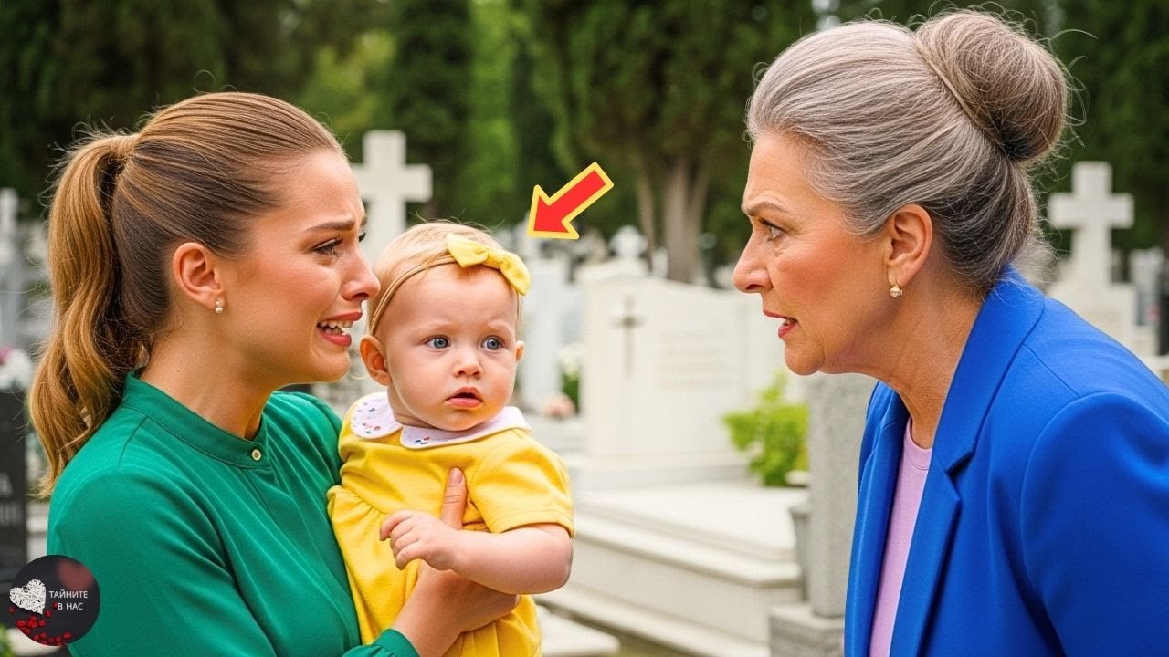 МИЛИОНЕРКА се връща на гроба на сина си и вижда НЕПОЗНАТА да плаче с БЕБЕНЦЕ…